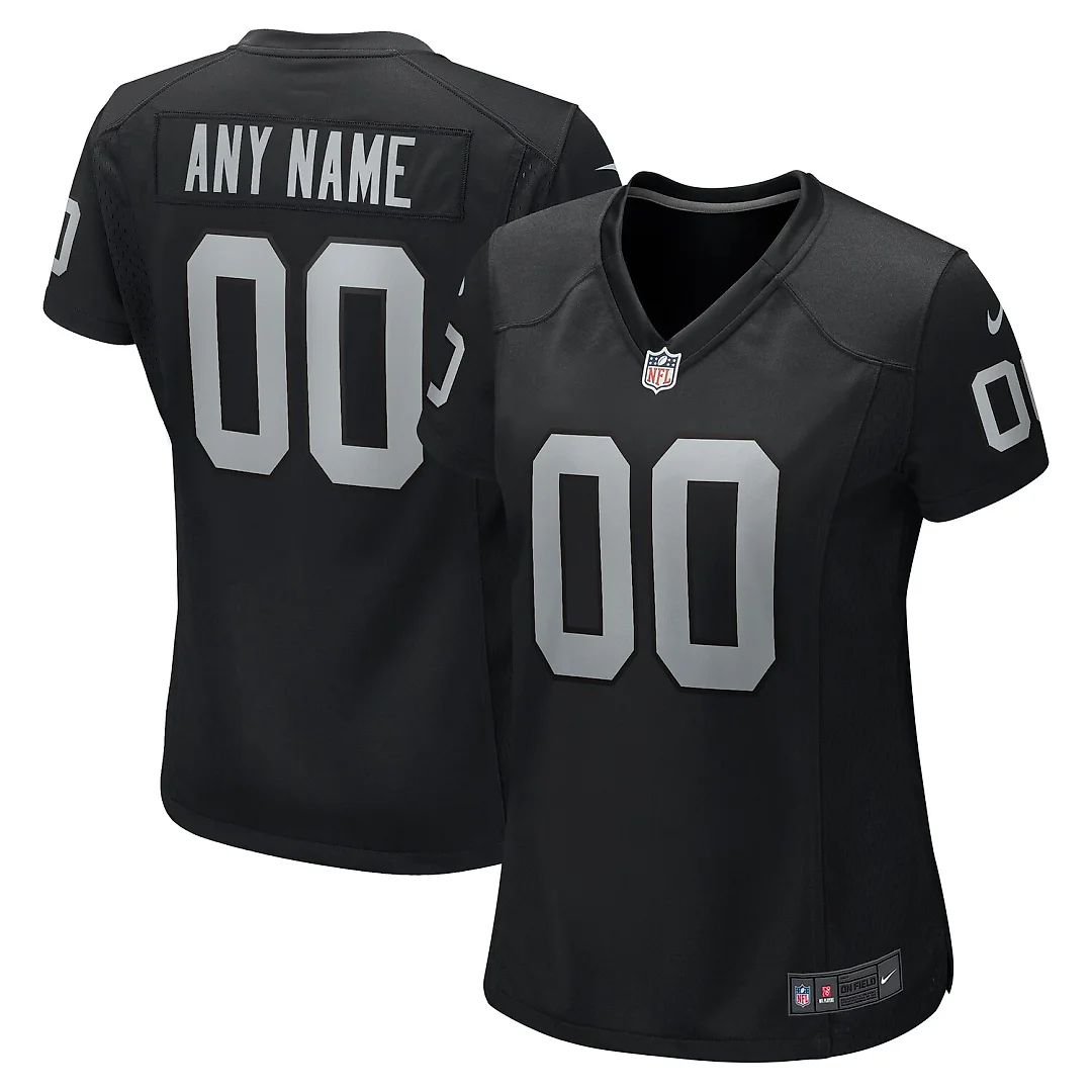 Zennovawear Las Vegas Raiders Women's Custom Game Jersey - Black