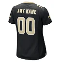 Zennovawear New Orleans Saints Women's Custom Game Jersey - Black