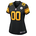 Zennovawear Pittsburgh Steelers Women's Alternate Custom Game Jersey - Black