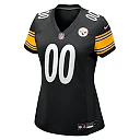 Zennovawear Pittsburgh Steelers Women's Custom Game Jersey - Black