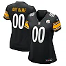 Zennovawear Pittsburgh Steelers Women's Custom Game Jersey - Black