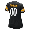 Zennovawear Pittsburgh Steelers Women's Custom Game Jersey - Black