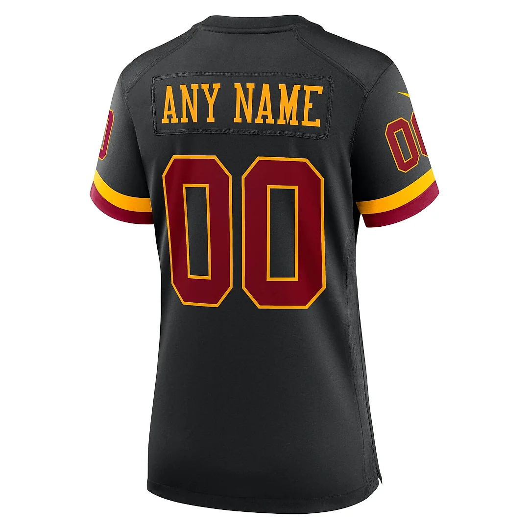 Zennovawear Washington Commanders Women's Hail Raiser Alternate Custom Game Jersey - Black