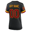 Zennovawear Washington Commanders Women's Hail Raiser Alternate Custom Game Jersey - Black