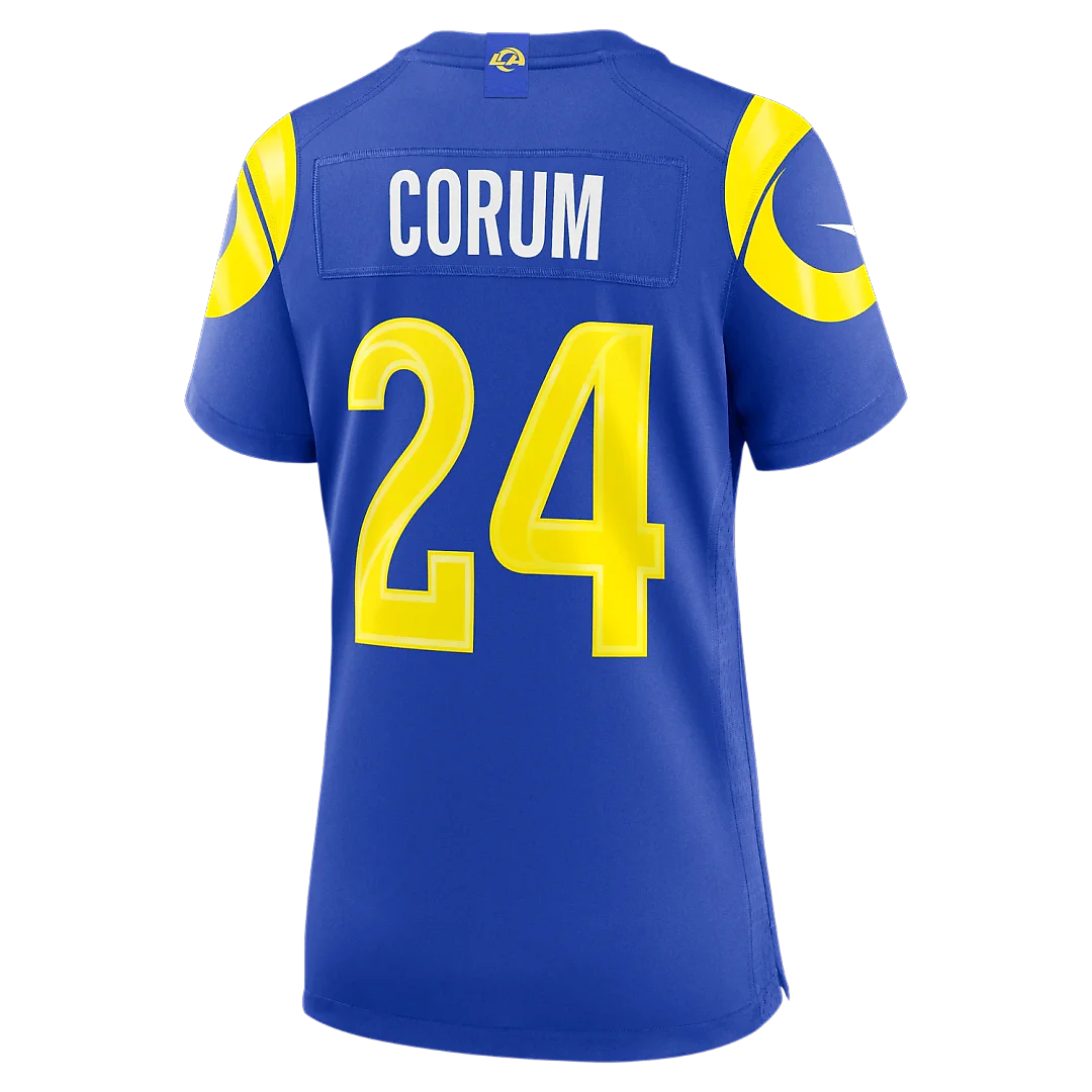 Zennovawear Blake Corum Los Angeles Rams Women's Team Game Jersey - Royal