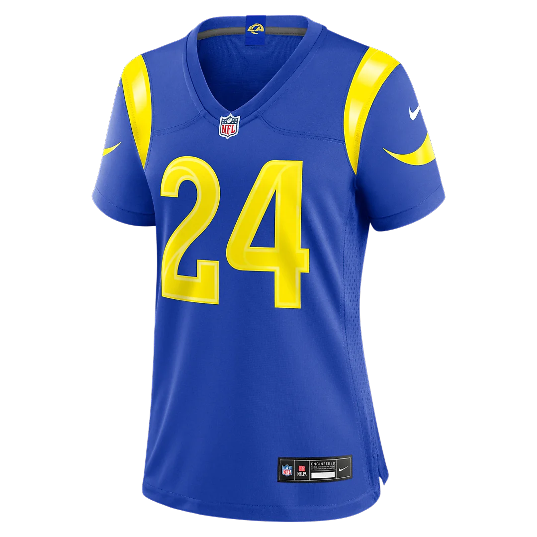 Zennovawear Blake Corum Los Angeles Rams Women's Team Game Jersey - Royal