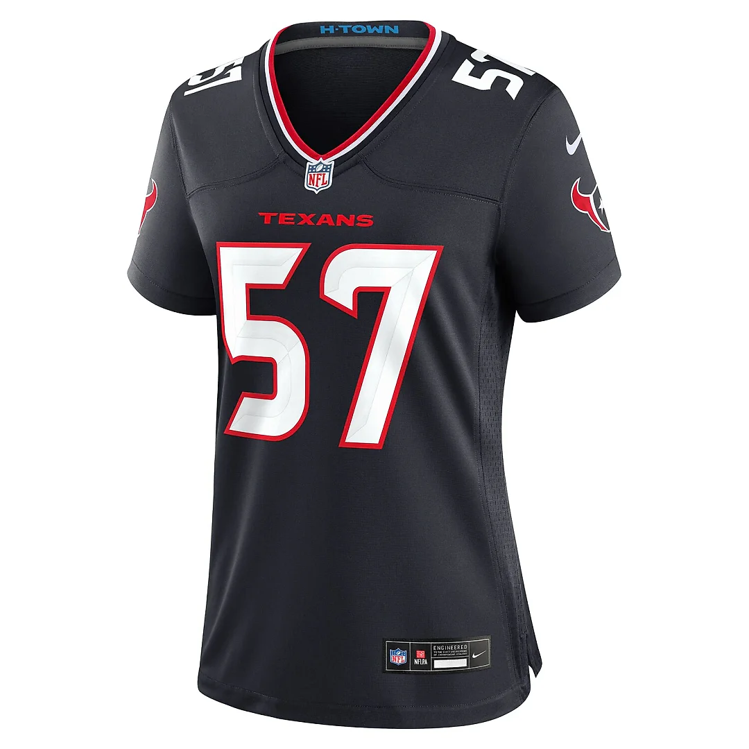 Zennovawear Blake Fisher Houston Texans Women's Team Game Jersey - Navy