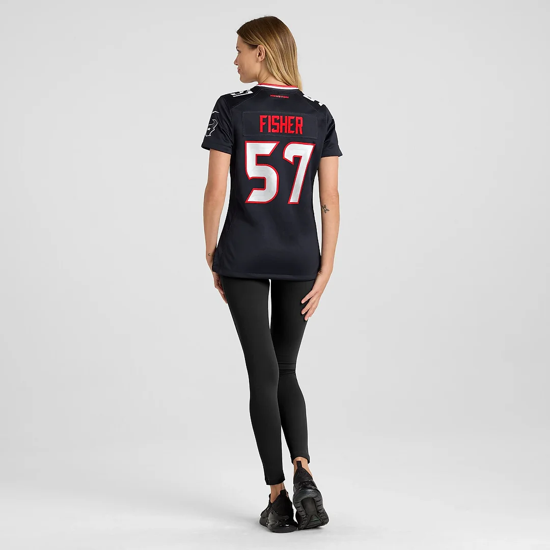 Zennovawear Blake Fisher Houston Texans Women's Team Game Jersey - Navy