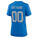 Zennovawear Detroit Lions Women's Alternate Custom Game Jersey - Blue