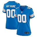Zennovawear Detroit Lions Women's Custom Game Jersey - Blue