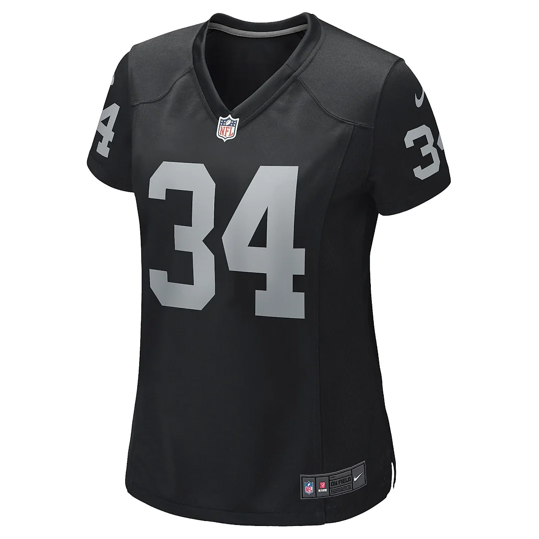 Zennovawear Bo Jackson Las Vegas Raiders Women's Game Retired Player Jersey - Black