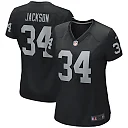 Zennovawear Bo Jackson Las Vegas Raiders Women's Game Retired Player Jersey - Black