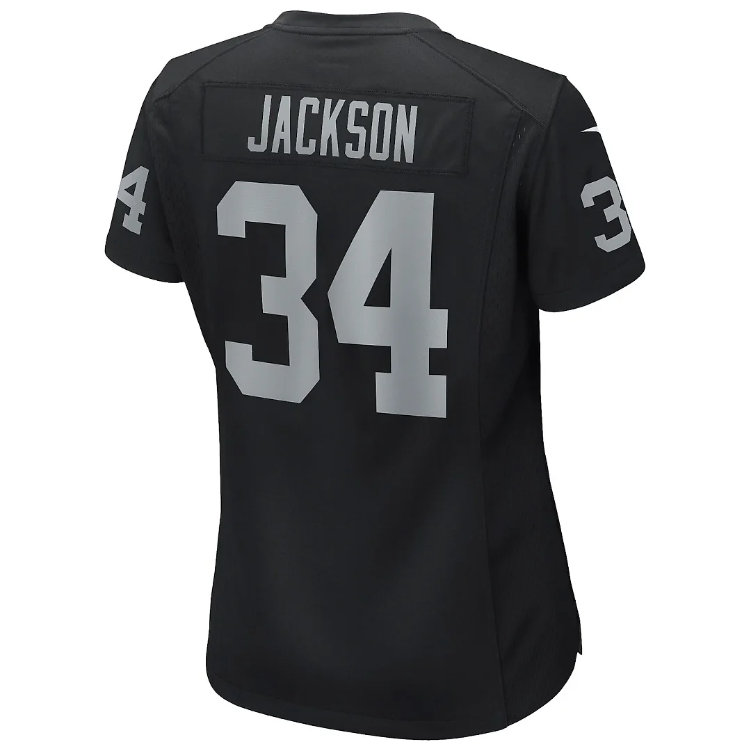 Zennovawear Bo Jackson Las Vegas Raiders Women's Game Retired Player Jersey - Black