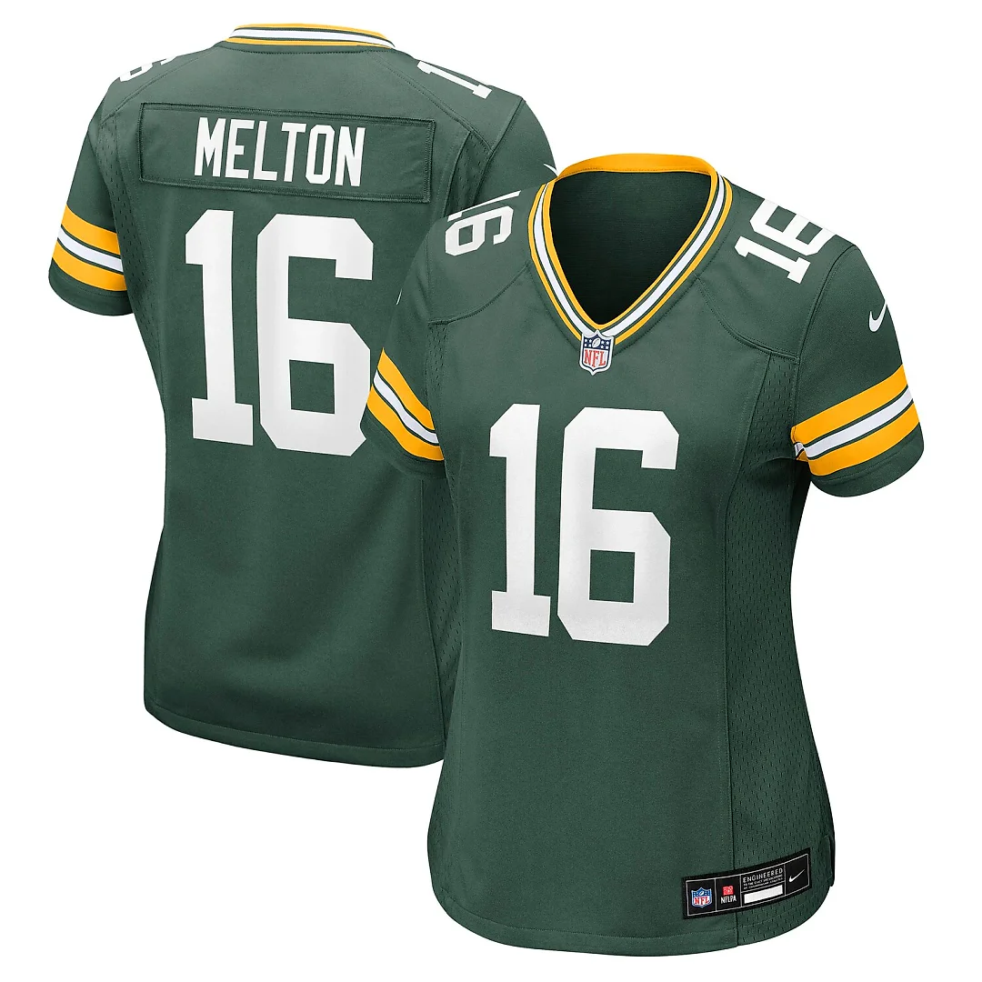 Zennovawear Bo Melton Green Bay Packers Women's Team Game Jersey - Green