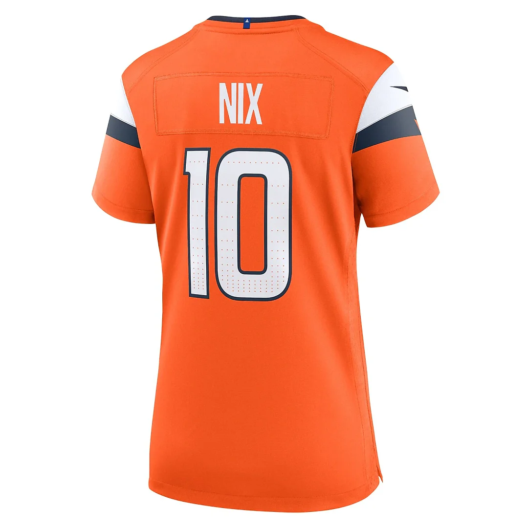 Zennovawear Bo Nix Denver Broncos Women's Game Jersey - Orange