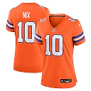 Zennovawear Bo Nix Denver Broncos Women's Mile High Collection 1977 Throwback Player Game Jersey - Orange