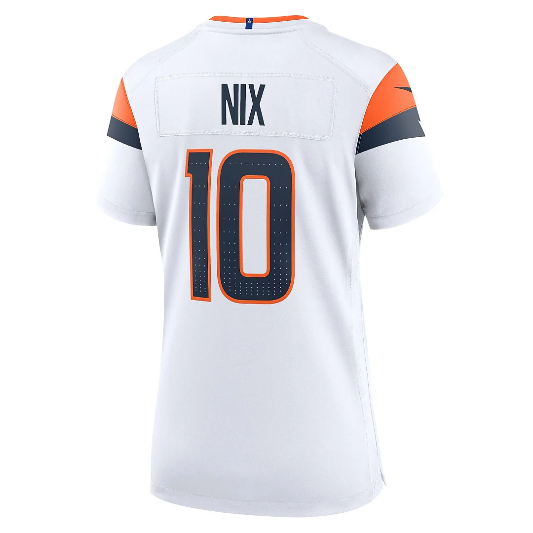 Zennovawear Bo Nix Denver Broncos Women's Game Jersey - White