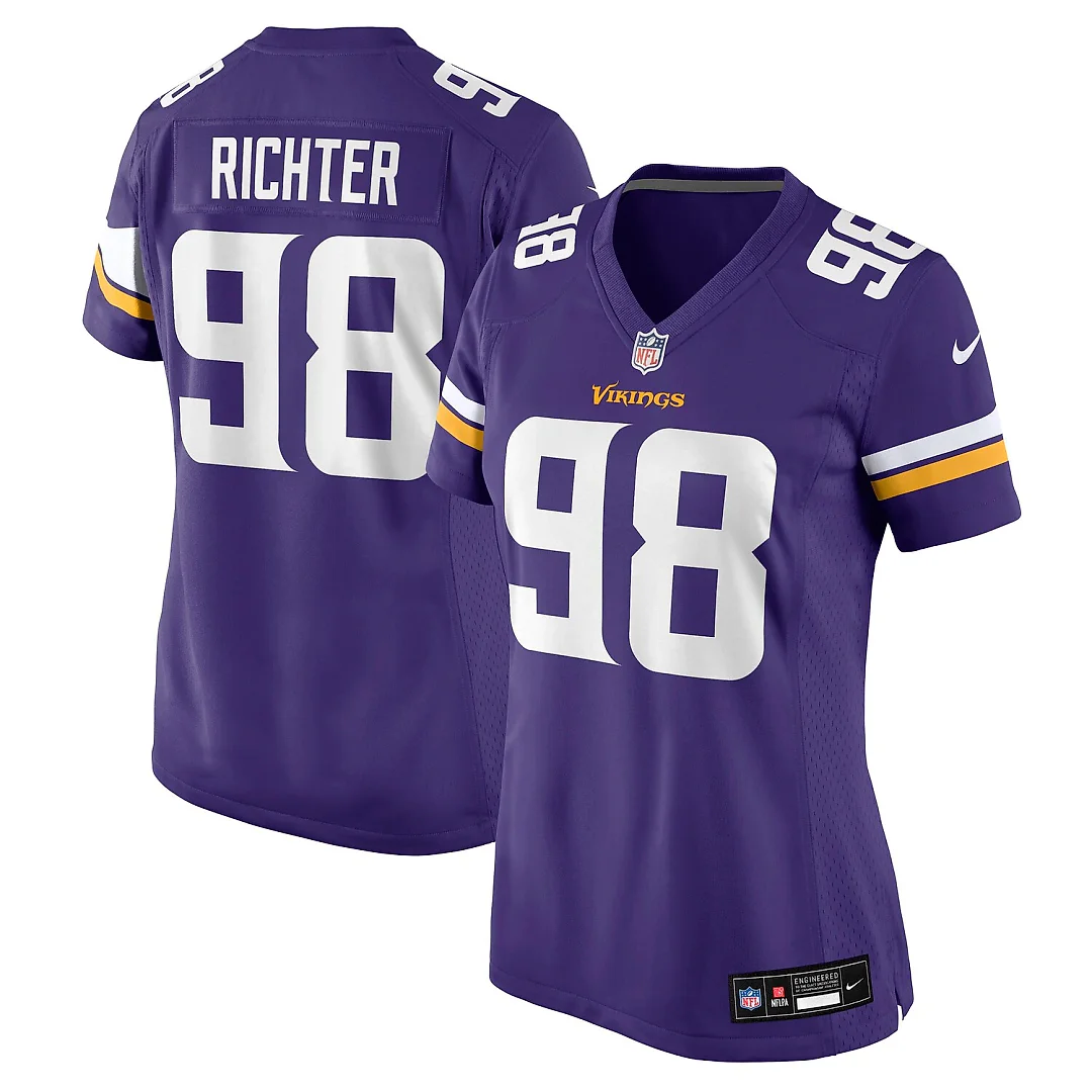Zennovawear Bo Richter Minnesota Vikings Women's Team Game Jersey - Purple