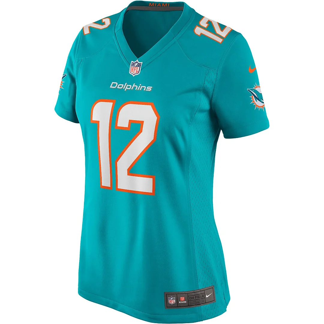 Zennovawear Bob Griese Miami Dolphins Women's Game Retired Player Jersey - Aqua