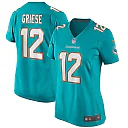 Zennovawear Bob Griese Miami Dolphins Women's Game Retired Player Jersey - Aqua