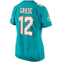 Zennovawear Bob Griese Miami Dolphins Women's Game Retired Player Jersey - Aqua