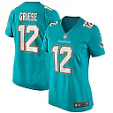 Zennovawear Bob Griese Miami Dolphins Women's Game Retired Player Jersey - Aqua