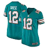 Zennovawear Bob Griese Miami Dolphins Women's Retired Player Jersey - Aqua