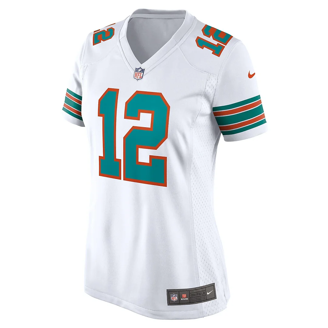 Zennovawear Bob Griese Miami Dolphins Women's Retired Player Jersey - White
