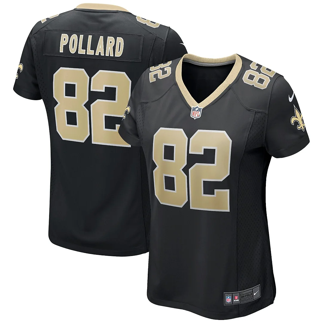 Zennovawear Bob Pollard New Orleans Saints Women's Game Retired Player Jersey - Black