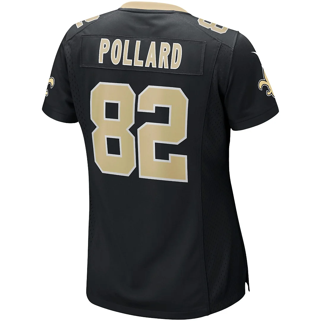 Zennovawear Bob Pollard New Orleans Saints Women's Game Retired Player Jersey - Black