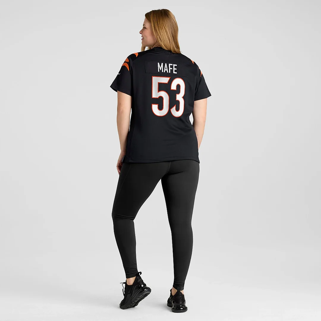 Zennovawear Boye Mafe Cincinnati Bengals Women's Team Game Jersey - Black