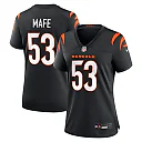 Zennovawear Boye Mafe Cincinnati Bengals Women's Team Game Jersey - Black