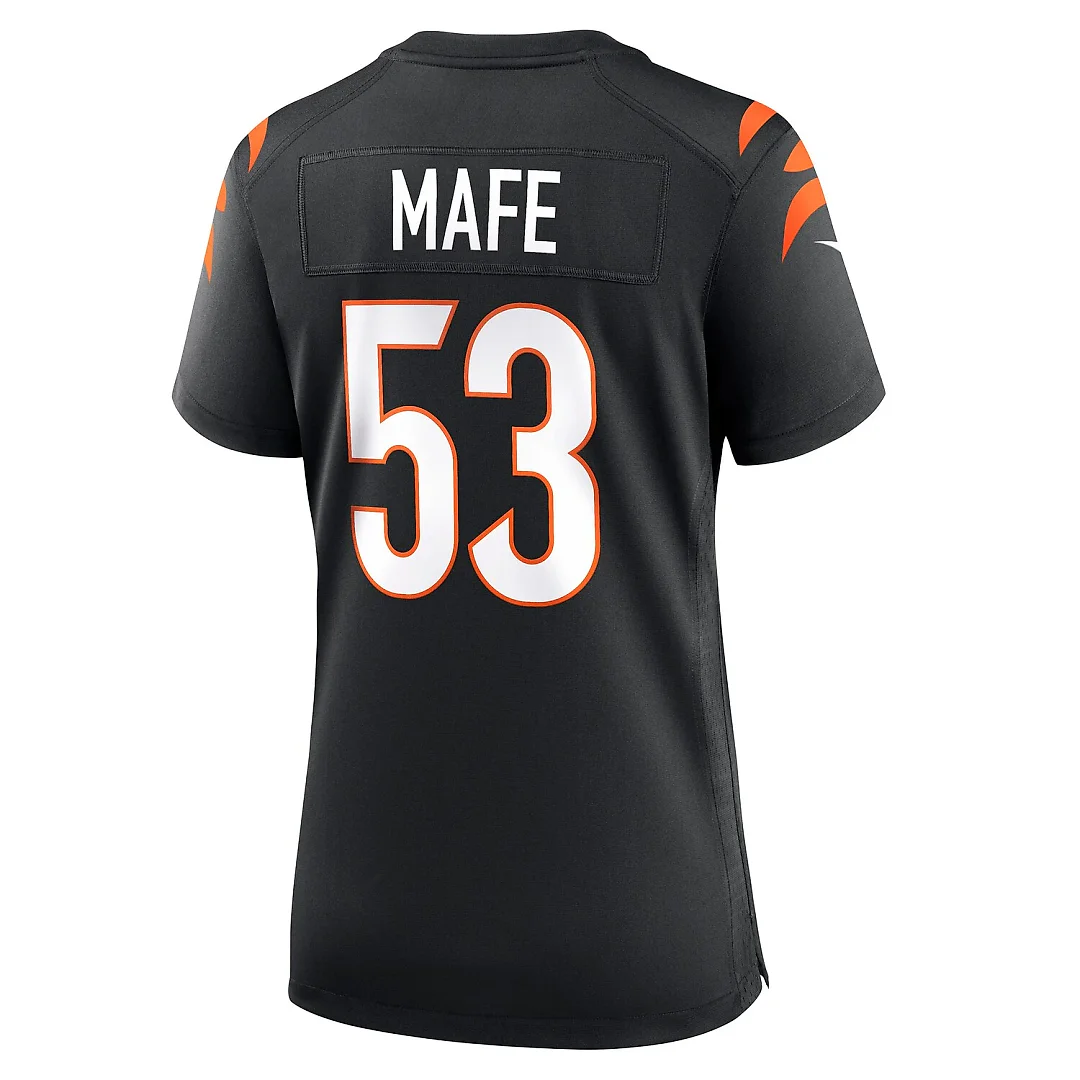 Zennovawear Boye Mafe Cincinnati Bengals Women's Team Game Jersey - Black