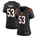 Zennovawear Boye Mafe Cincinnati Bengals Women's Team Game Jersey - Black