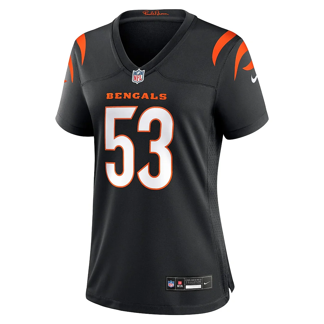 Zennovawear Boye Mafe Cincinnati Bengals Women's Team Game Jersey - Black