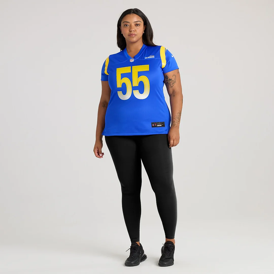 Zennovawear Braden Fiske Los Angeles Rams Women's Game Jersey - Royal