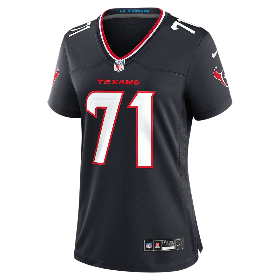 Zennovawear Braden Smith Houston Texans Women's Team Game Jersey - Navy