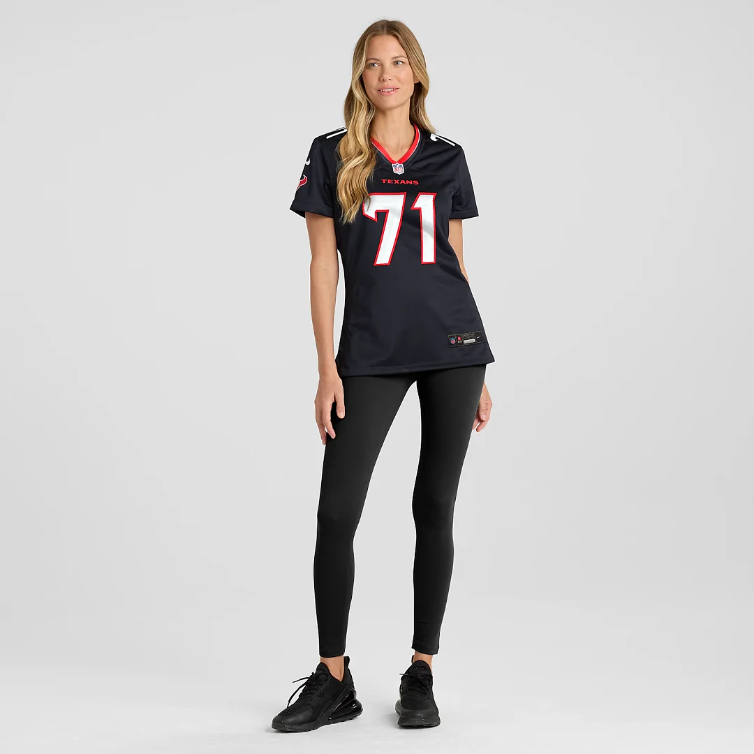 Zennovawear Braden Smith Houston Texans Women's Team Game Jersey - Navy