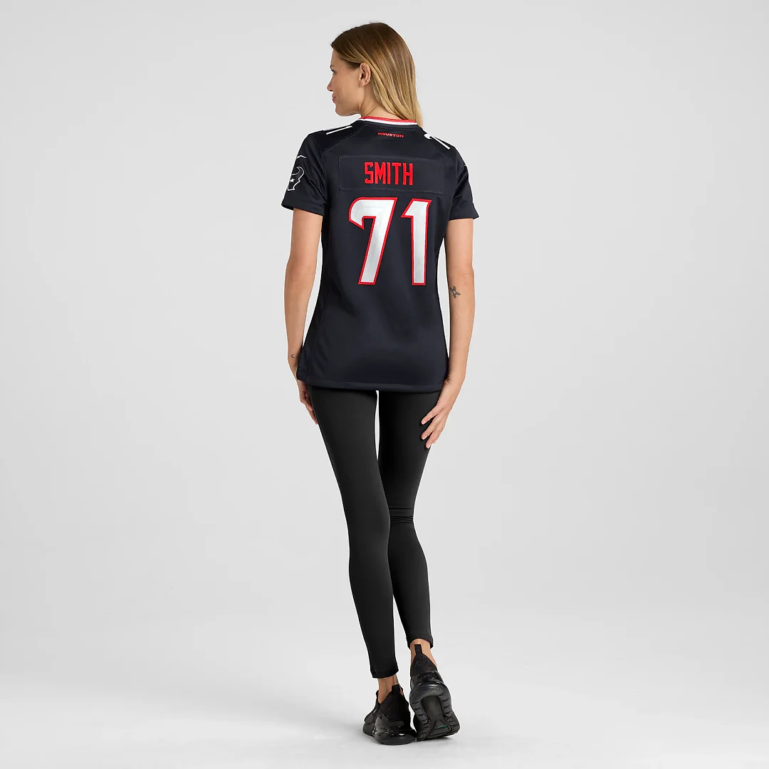 Zennovawear Braden Smith Houston Texans Women's Team Game Jersey - Navy