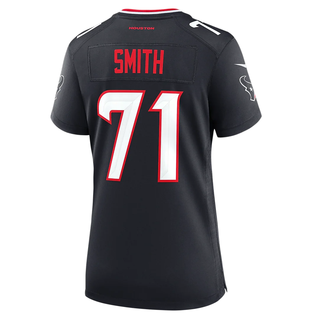 Zennovawear Braden Smith Houston Texans Women's Team Game Jersey - Navy