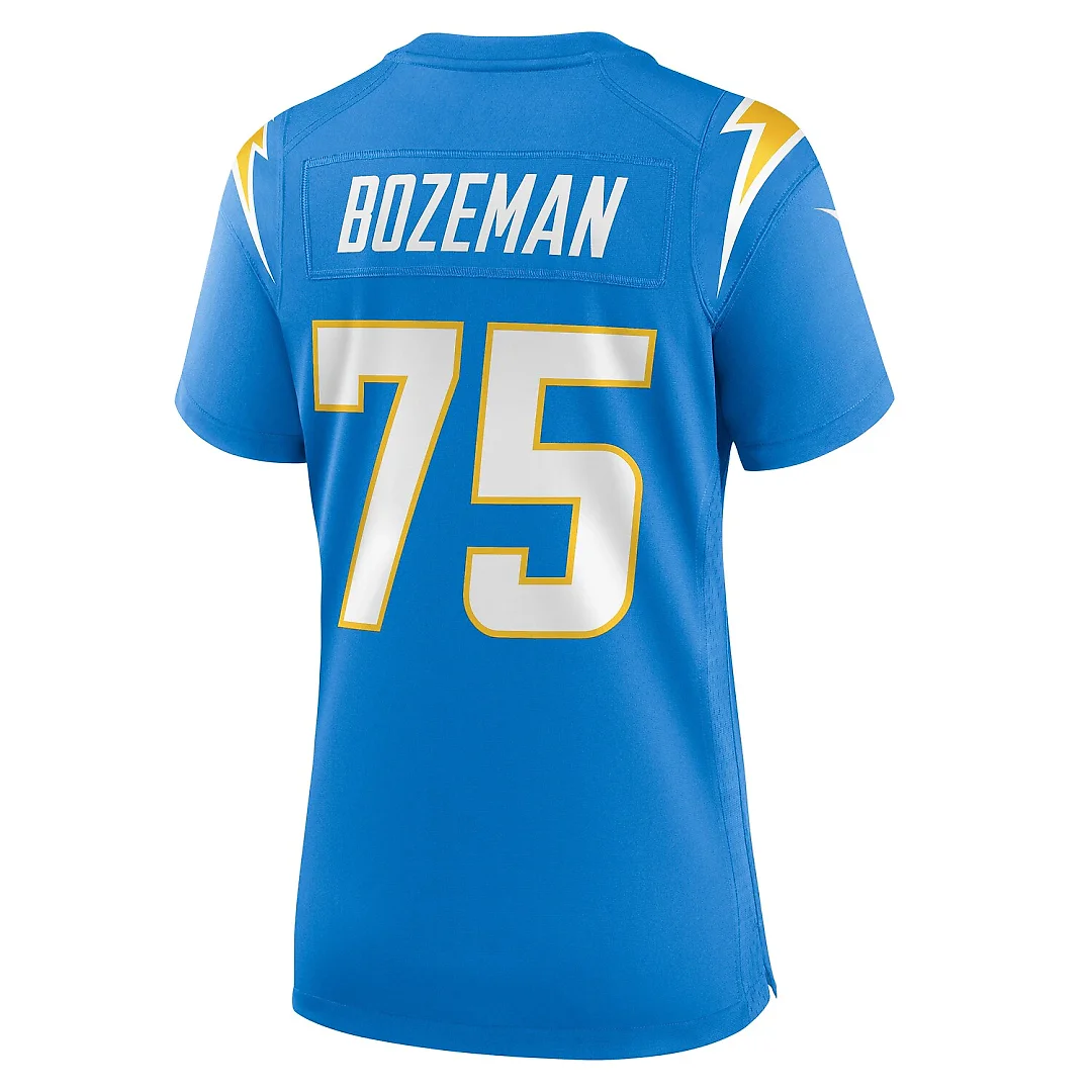 Zennovawear Bradley Bozeman Los Angeles Chargers Women's Game Jersey - Powder Blue