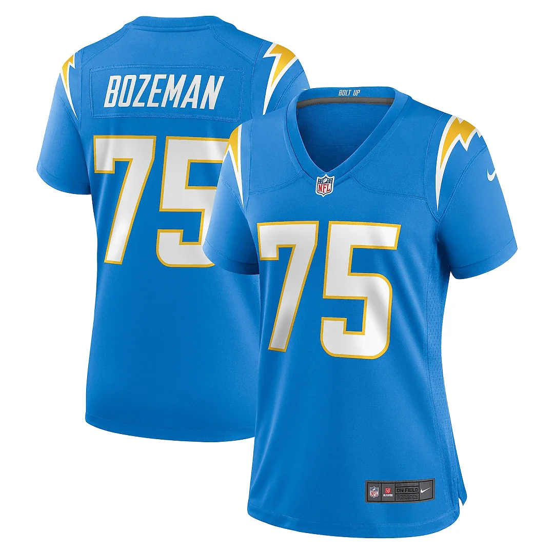 Zennovawear Bradley Bozeman Los Angeles Chargers Women's Game Jersey - Powder Blue