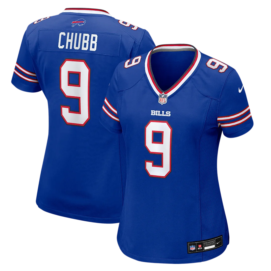 Zennovawear Bradley Chubb Buffalo Bills Women's Team Game Jersey - Royal