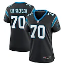 Zennovawear Brady Christensen Carolina Panthers Women's Team Game Jersey - Black
