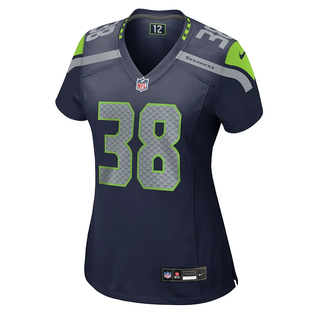 Zennovawear Brady Russell Seattle Seahawks Women's Team Game Jersey - College Navy
