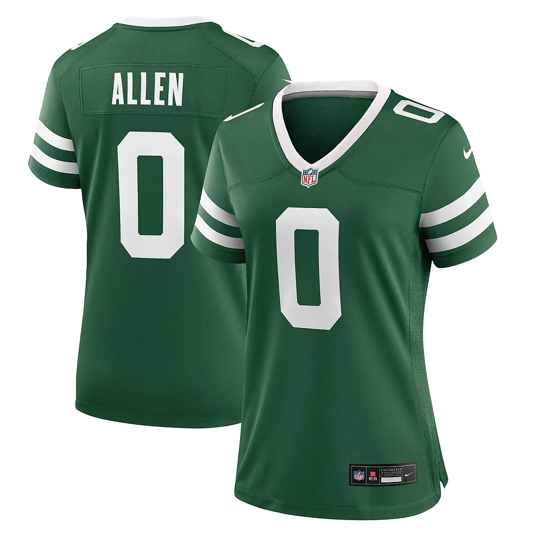 Zennovawear Braelon Allen New York Jets Women's Game Jersey - Legacy Green
