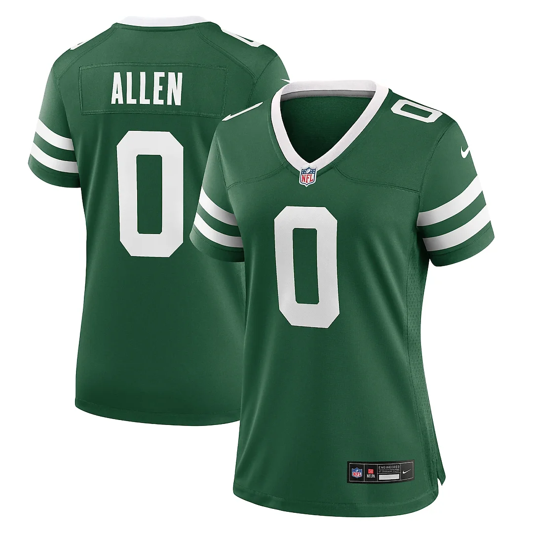 Zennovawear Braelon Allen New York Jets Women's Game Jersey - Legacy Green