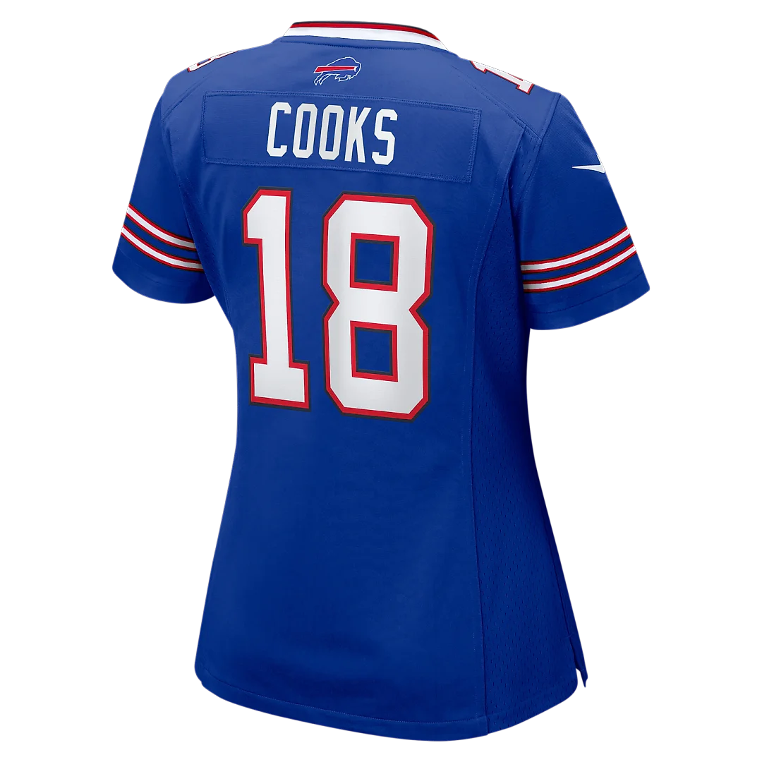 Zennovawear Brandin Cooks Buffalo Bills Women's Team Game Jersey - Royal