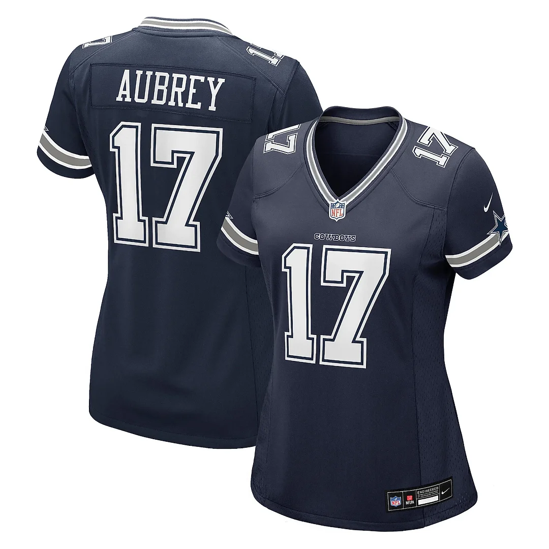 Zennovawear Brandon Aubrey Dallas Cowboys Women's Team Game Jersey - Navy