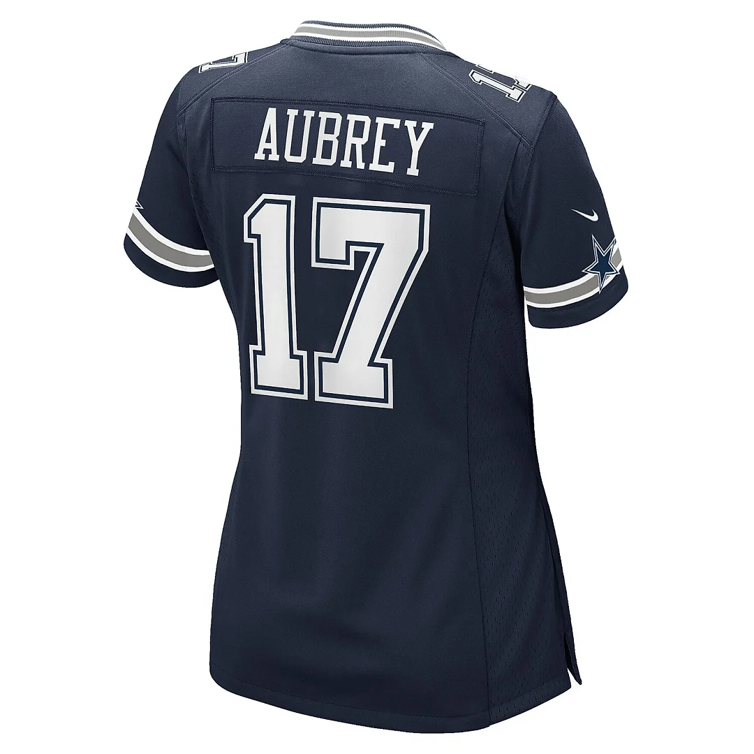 Zennovawear Brandon Aubrey Dallas Cowboys Women's Team Game Jersey - Navy